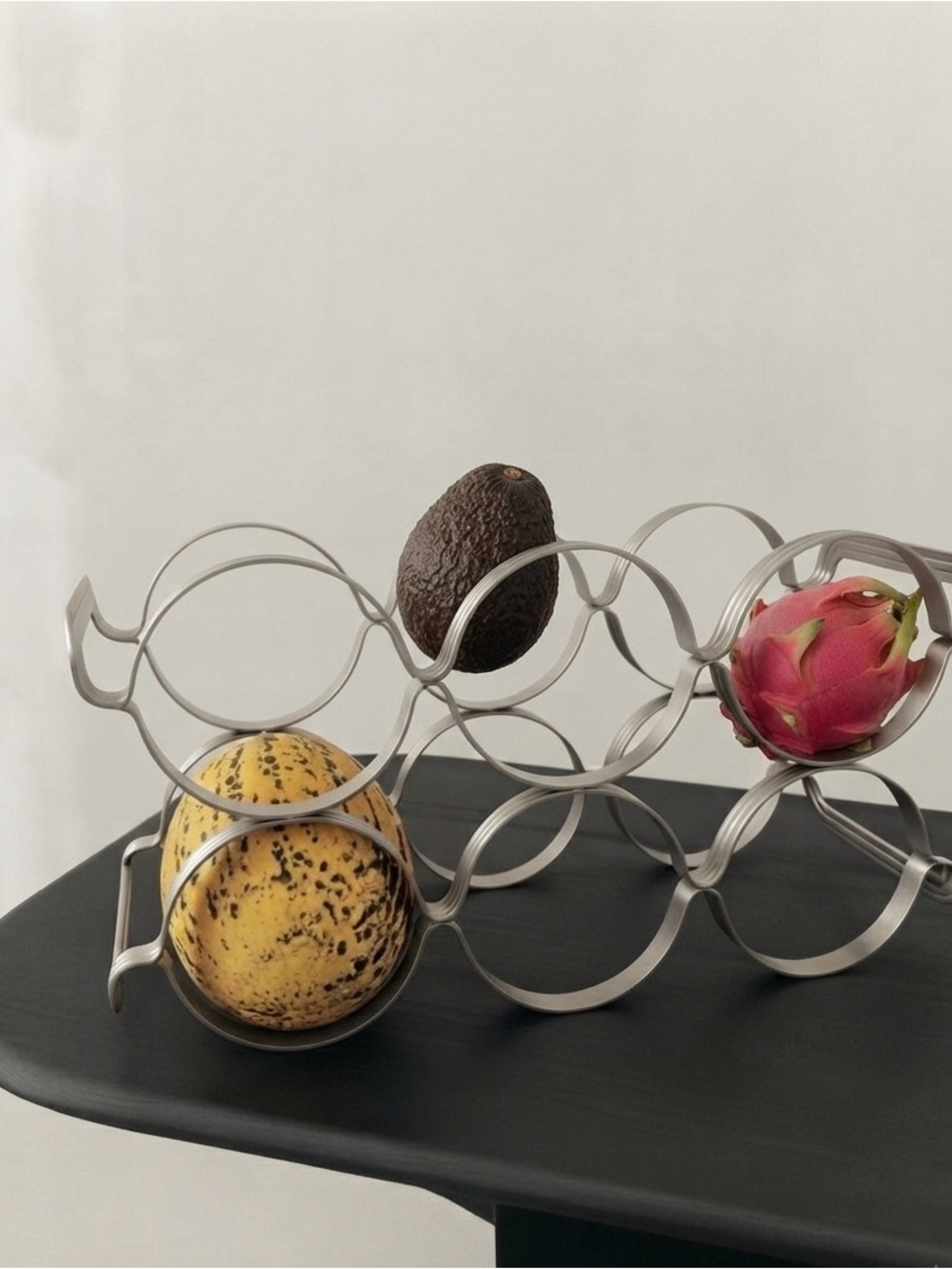Umbra Silver Curved Metal Accent - Brushed Finish